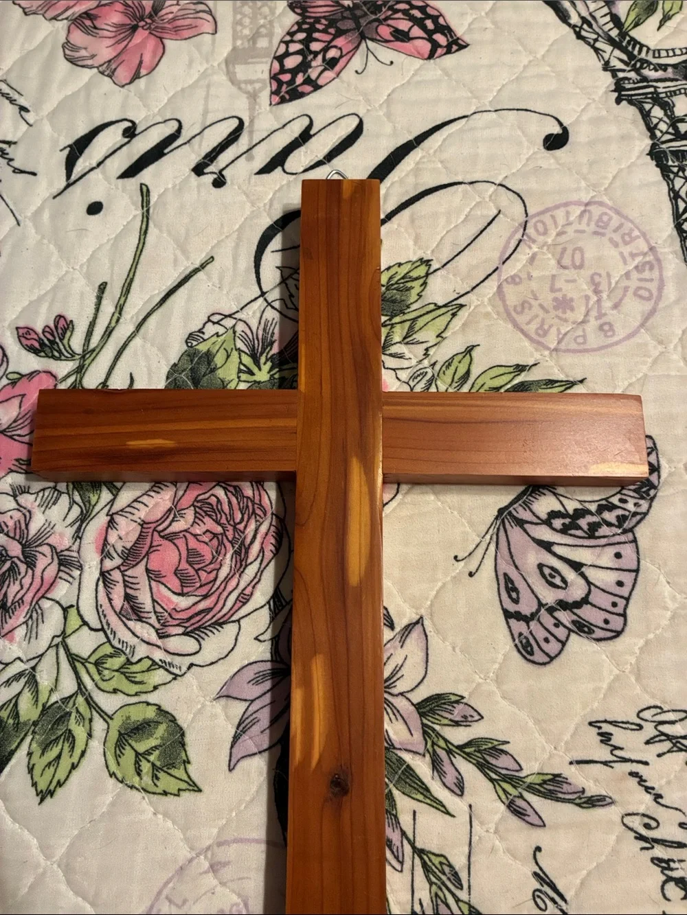 Hand Crafted Cedar Wall Cross - Warm Wood Tones-NWOT’s